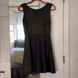 Black/gold Mini dress